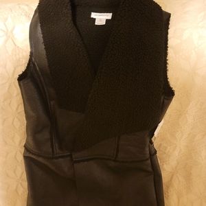 Liz Claiborne Faux leather Vest